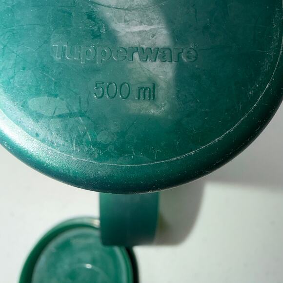 Tupperware Impressions Mini Small Rocking lid Pitcher 3535A. 500 ml Dark Green - Picture 6 of 10